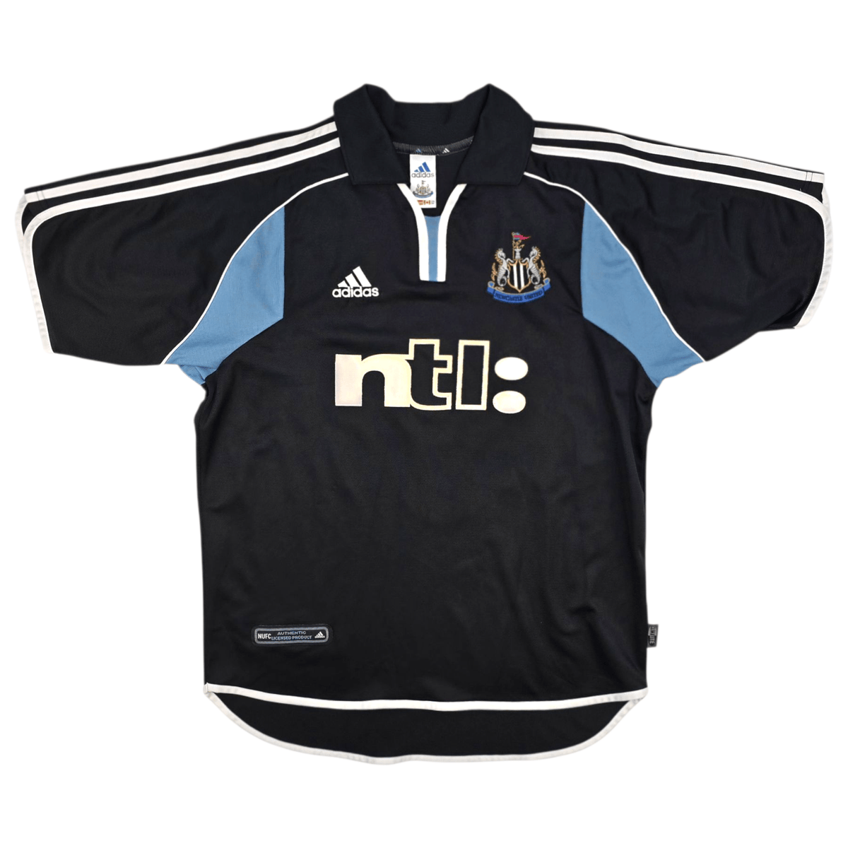 2000/01 Newcastle United Away Football Shirt (M) Adidas 9 Shearer - Football Finery - FF301244