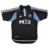 2000/01 Newcastle United Away Football Shirt (M) Adidas 9 Shearer - Football Finery - FF301244