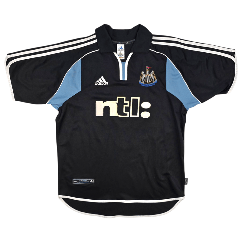 2000/01 Newcastle United Away Football Shirt (M) Adidas 9 Shearer - Football Finery - FF301244