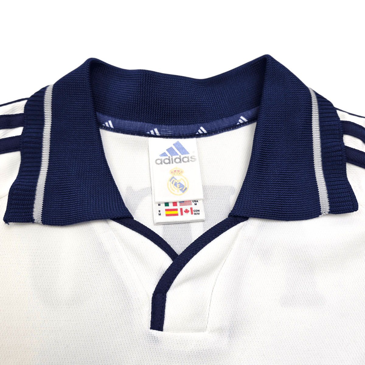 2000/01 Real Madrid Home Football Shirt (M) Adidas 10 Figo - Football Finery - FF303228
