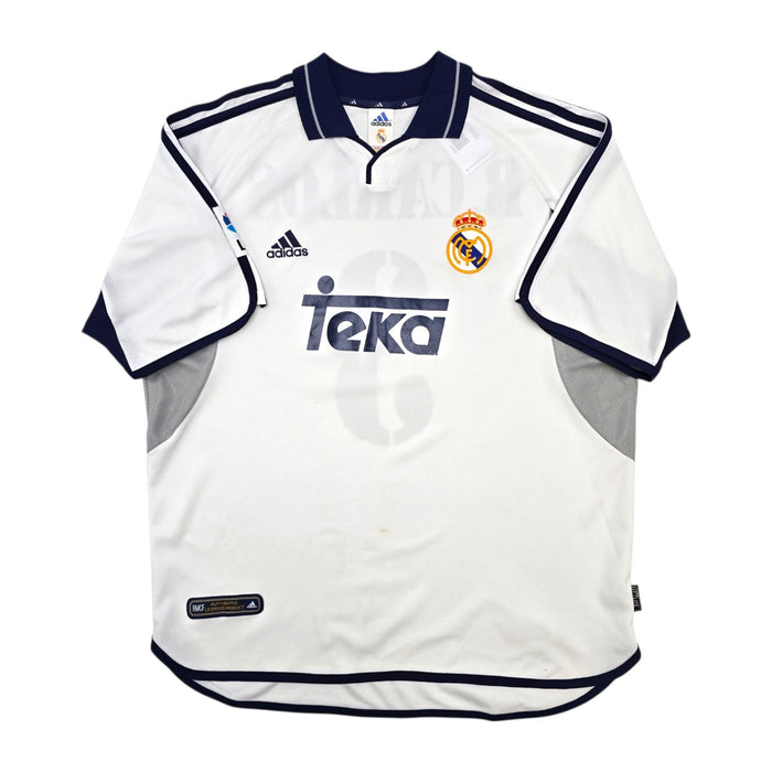 2000/01 Real Madrid Home Football Shirt (XL) Adidas #3 R. Carlos - Football Finery - FF306386