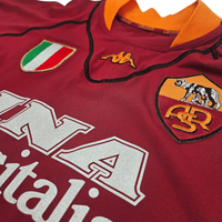 2000/01 Roma Home Football Shirt (M) Kappa #10 Totti - Football Finery - FF300922