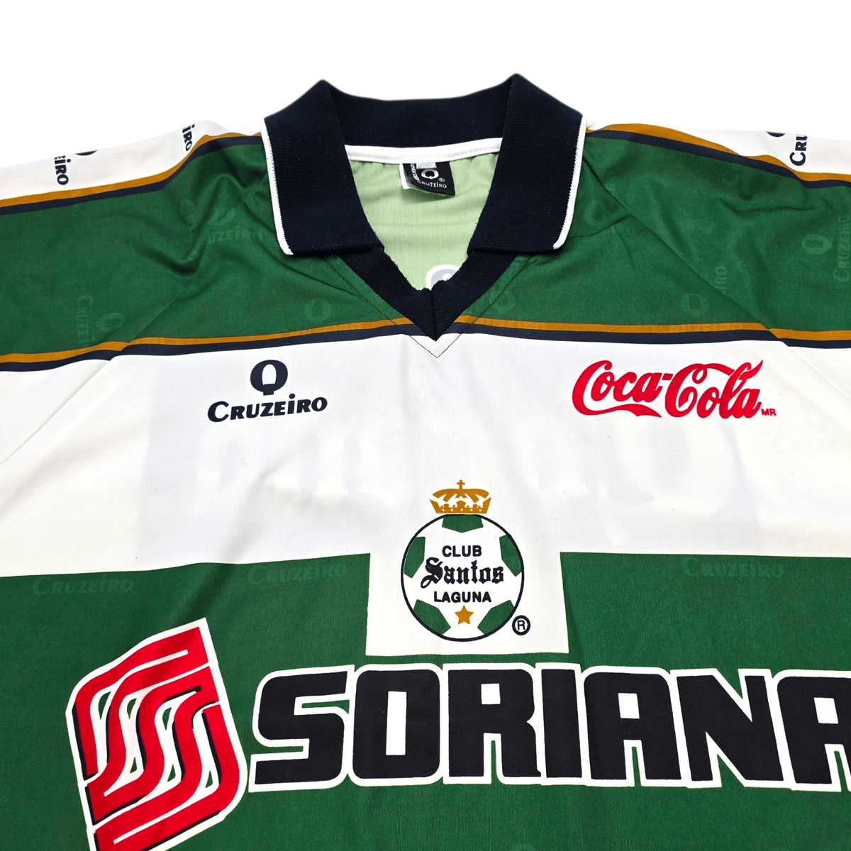 2000/01 Santos Laguna Home Football Shirt (L) Corona Sport - Football Finery - FF303606