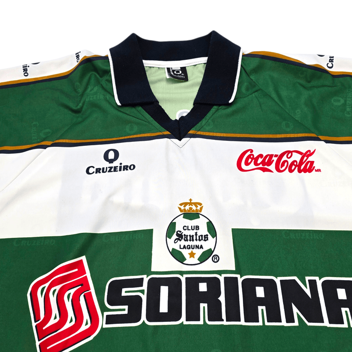 2000/01 Santos Laguna Home Football Shirt (L) Corona Sport - Football Finery - FF303606