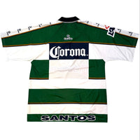 2000/01 Santos Laguna Home Football Shirt (L) Corona Sport - Football Finery - FF303606