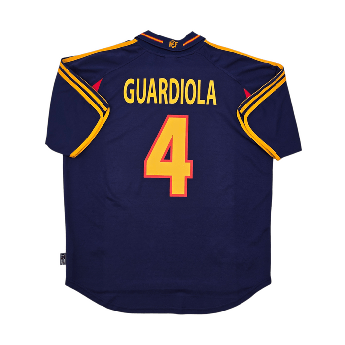 2000/01 Spain Third Football Shirt (L) Adidas 4 Guardiola - Football Finery - FF303922