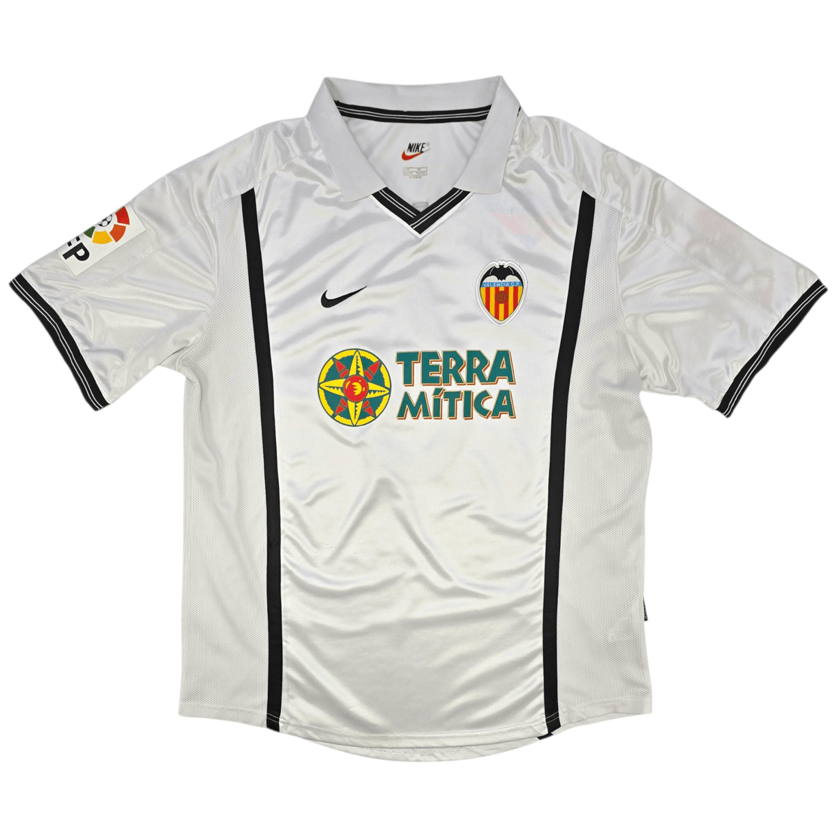 2000/01 Valencia Home Football Shirt (M) Nike 6 Mendieta - Football Finery - FF302163