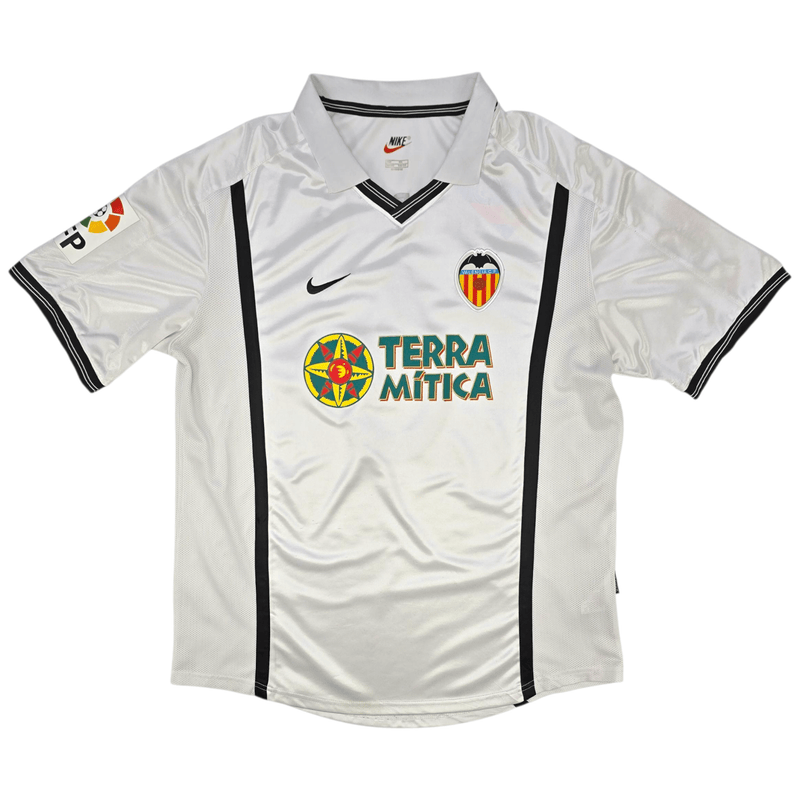 2000/01 Valencia Home Football Shirt (M) Nike 6 Mendieta - Football Finery - FF302163