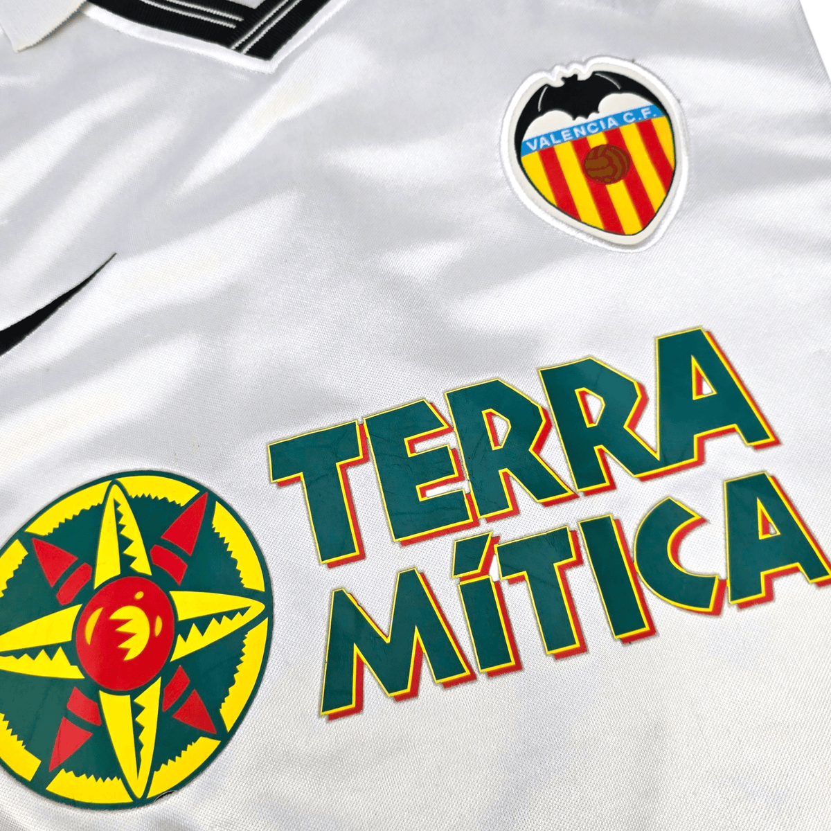 2000/01 Valencia Home Football Shirt (M) Nike 6 Mendieta - Football Finery - FF302163