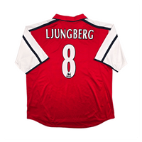 2000/02 Arsenal Home Football Shirt (2XL) Nike 8 Ljungberg - Football Finery - FF303387