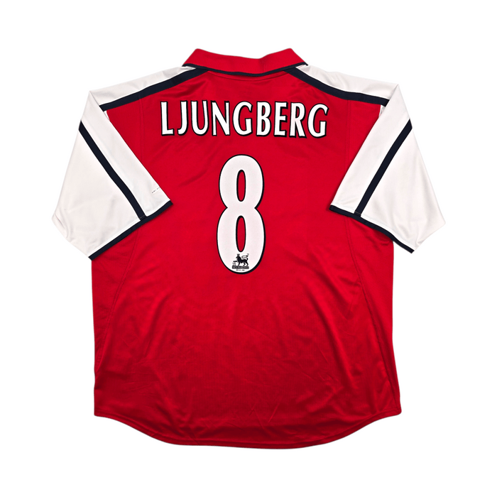 2000/02 Arsenal Home Football Shirt (2XL) Nike 8 Ljungberg - Football Finery - FF303387
