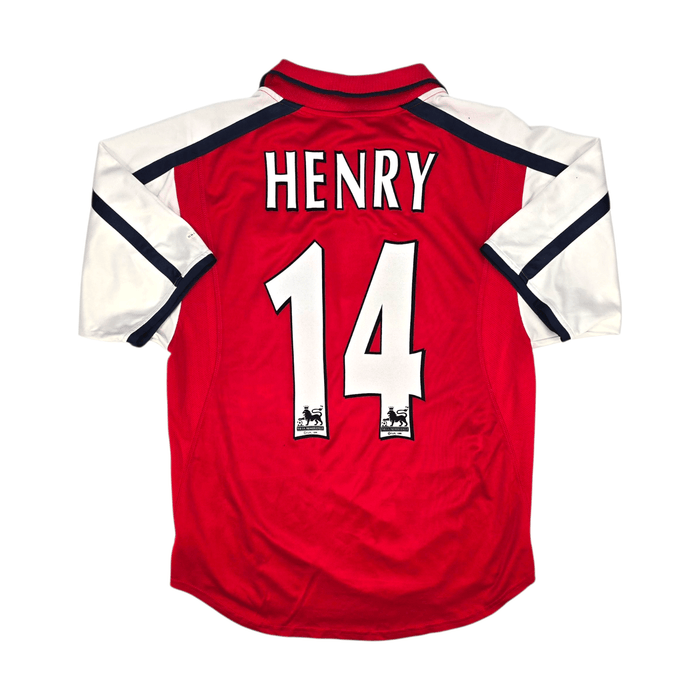 2000/02 Arsenal Home Football Shirt (S) Nike 14 Henry - Football Finery - FF302518