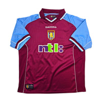 2000/02 Aston Villa Home Football Shirt (L) Diadora 10 - Football Finery - FF306050