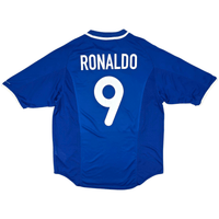 2000/02 Brazil Away Football Shirt (L) Nike #9 Ronaldo - Football Finery - FF300019