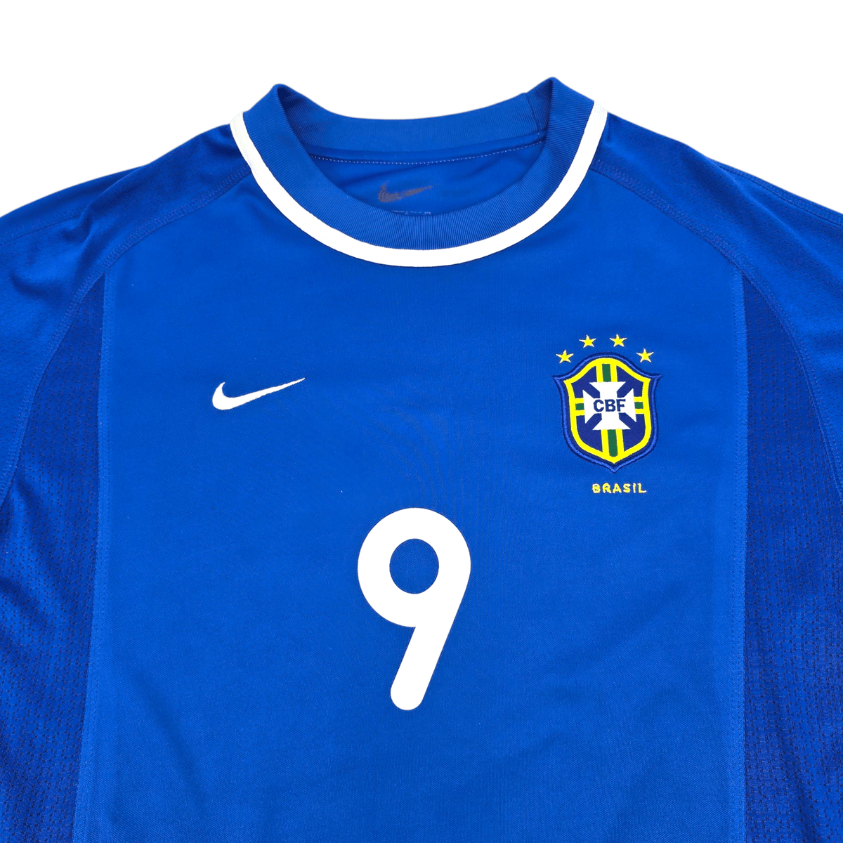 2000/02 Brazil Away Football Shirt (L) Nike #9 Ronaldo - Football Finery - FF300019