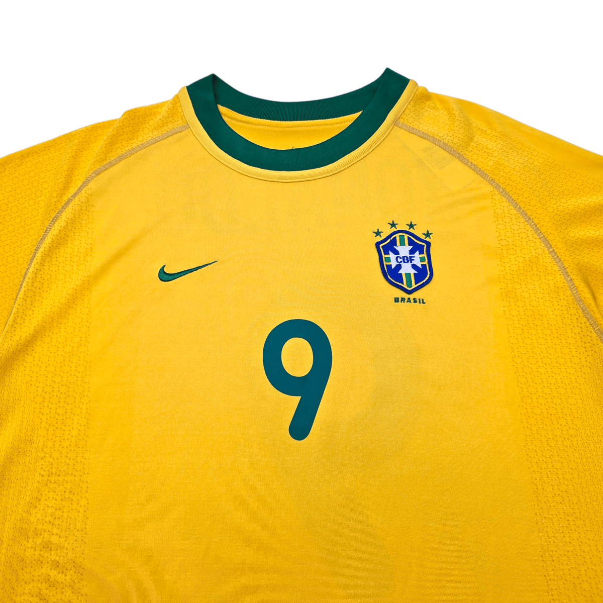 2000/02 Brazil Home Football Shirt (XL) Nike 9 Ronaldo - Football Finery - FF302400