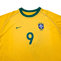 2000/02 Brazil Home Football Shirt (XL) Nike 9 Ronaldo - Football Finery - FF302400