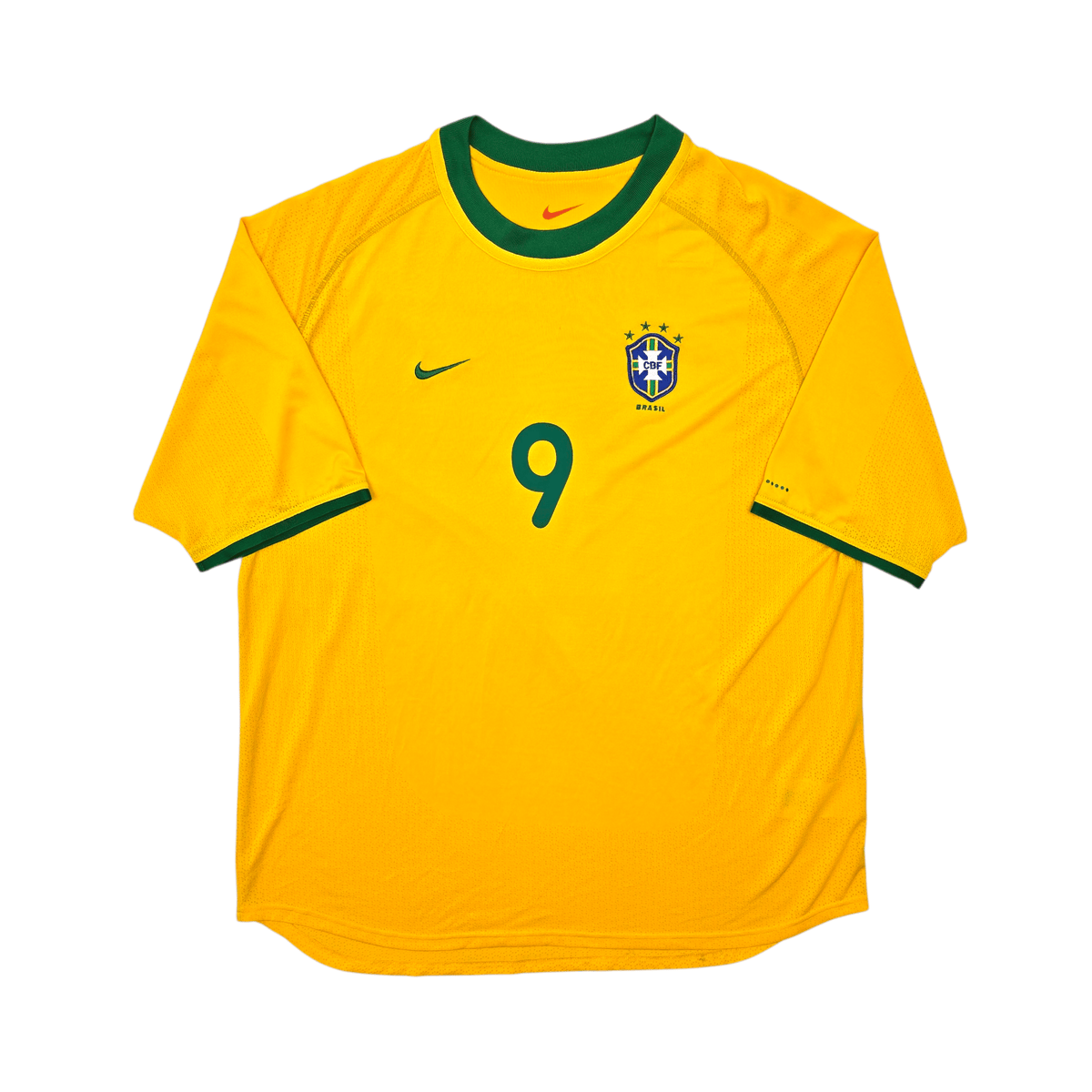 2000/02 Brazil Home Football Shirt (XL) Nike 9 Ronaldo - Football Finery - FF302400