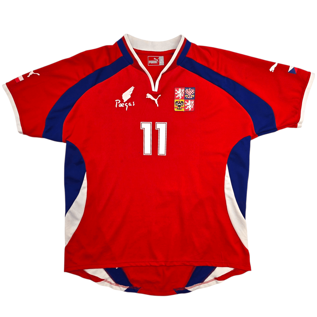 2000/02 Czech Republic Home Football Shirt (XL) Puma 11 Rosicky - Football Finery - FF302368