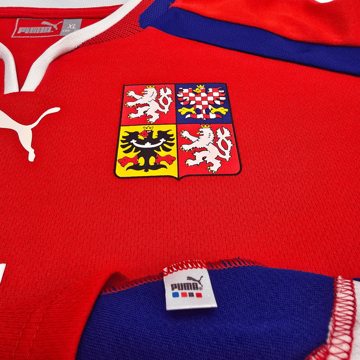 2000/02 Czech Republic Home Football Shirt (XL) Puma 4 Nedvěd - Football Finery - FF302012