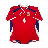 2000/02 Czech Republic Home Football Shirt (XL) Puma 4 Nedvěd - Football Finery - FF302012