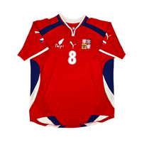 2000/02 Czech Republic Home Football Shirt (XL) Puma 8 Poborsky - Football Finery - FF303058