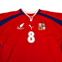 2000/02 Czech Republic Home Football Shirt (XL) Puma 8 Poborsky - Football Finery - FF303058
