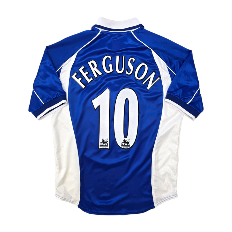 2000/02 Everton Home Football Shirt (M) Puma 10 Ferguson - Football Finery - FF306477