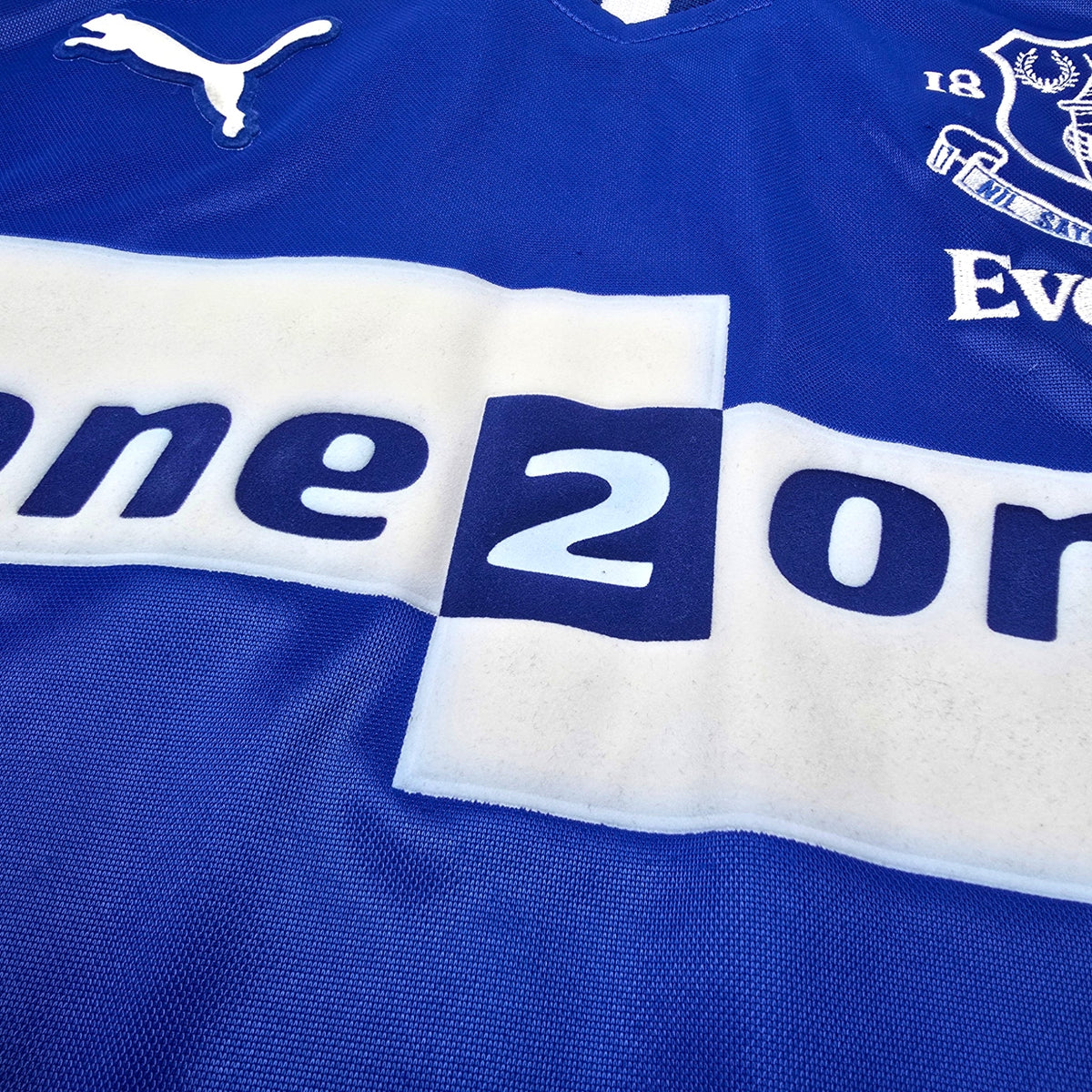 2000/02 Everton Home Football Shirt (M) Puma 10 Ferguson - Football Finery - FF306477