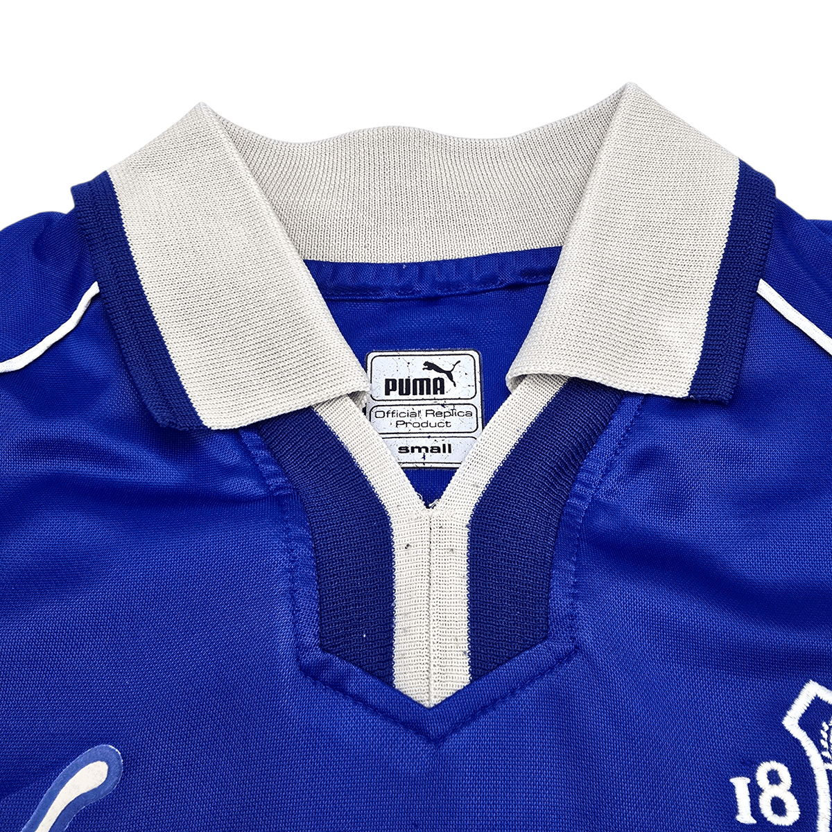 2000/02 Everton Home Football Shirt (S) Puma 18 Gascoigne - Football Finery - FF302519