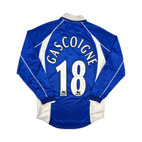 2000/02 Everton Home Football Shirt (S) Puma 18 Gascoigne - Football Finery - FF302519