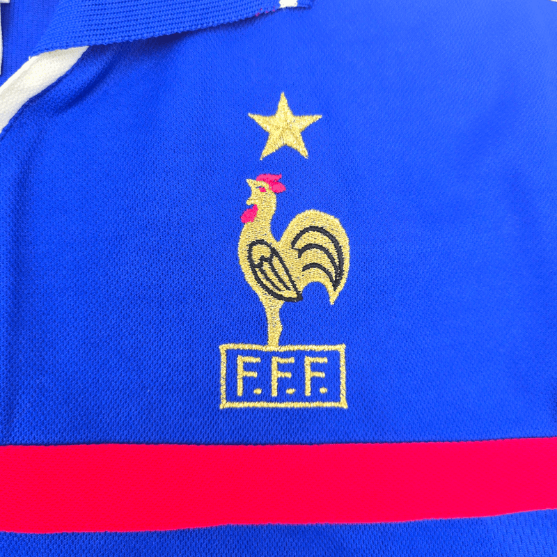 2000/02 France Home Football Shirt (M) Adidas 10 Zidane - Football Finery - FF302875