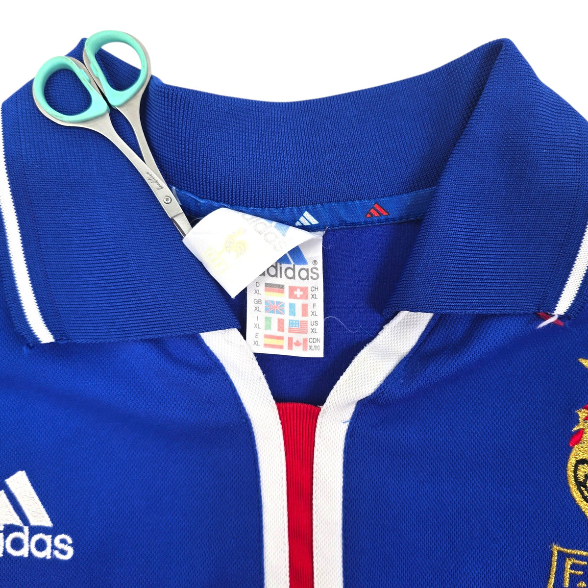 2000/02 France Home Football Shirt (XL) Adidas - Football Finery - FF305210