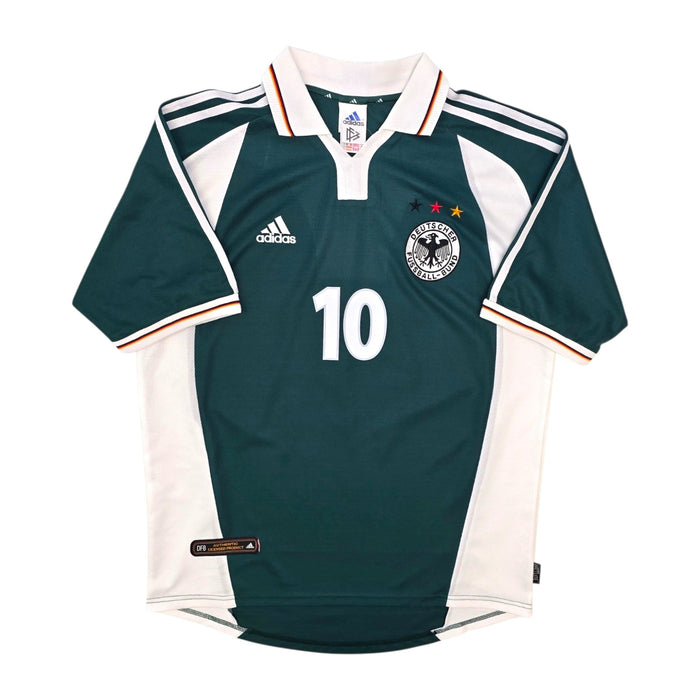 2000/02 Germany Away Football Shirt (M) Adidas 10 Matthaus - Football Finery - FF306974
