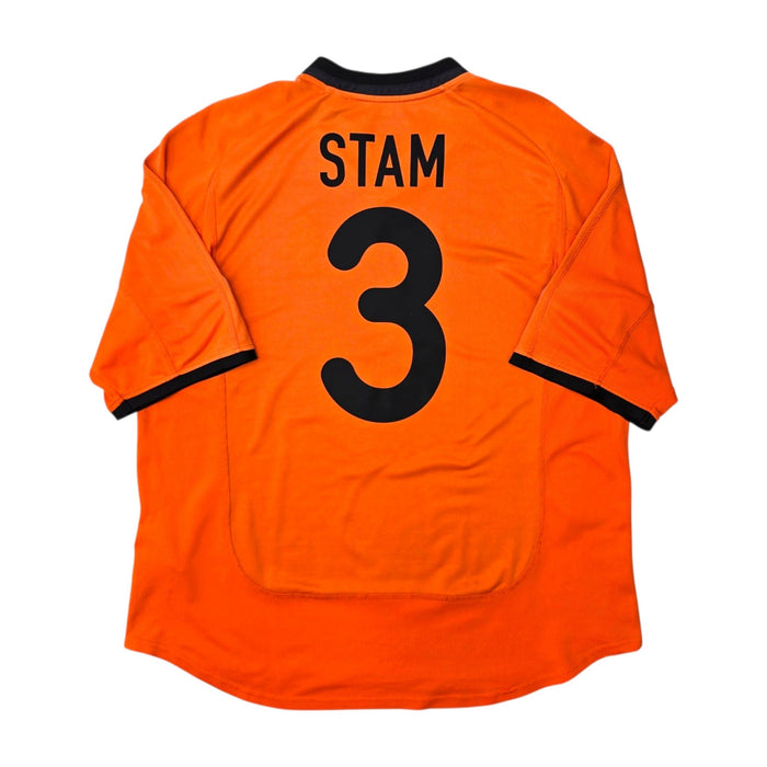 2000/02 Holland Home Football Shirt (L) Nike #3 Stam - Football Finery - FF307706
