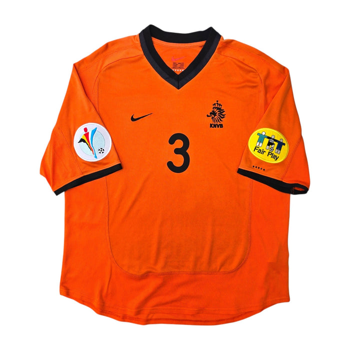 2000/02 Holland Home Football Shirt (L) Nike #3 Stam - Football Finery - FF307706