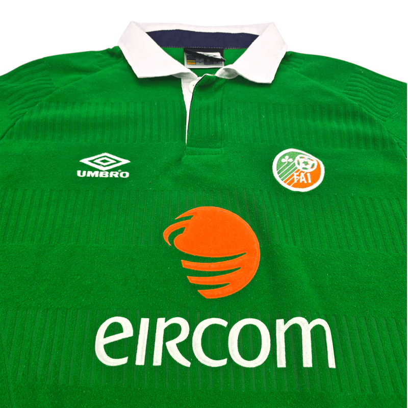 2000/02 Ireland Home Football Shirt (M) Umbro #6 Keane – Football 2000/02 Ireland Home Football Shirt (M) Umbro #6 Keane – Football