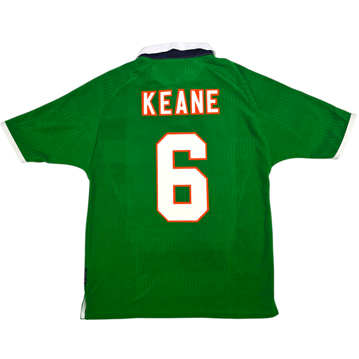 2000/02 Ireland Home Football Shirt (M) Umbro 6 Keane - Football Finery - FF301632