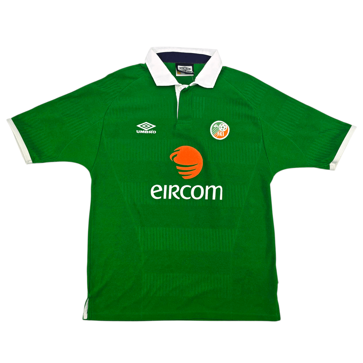 2000/02 Ireland Home Football Shirt (M) Umbro 6 Keane - Football Finery - FF301632