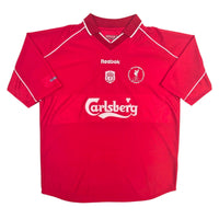 2000/02 Liverpool Home Football Shirt (L) Reebok (Cup Winners) - Football Finery - FF306533