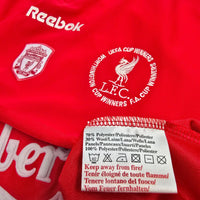 2000/02 Liverpool Home Football Shirt (L) Reebok (Cup Winners) - Football Finery - FF306533