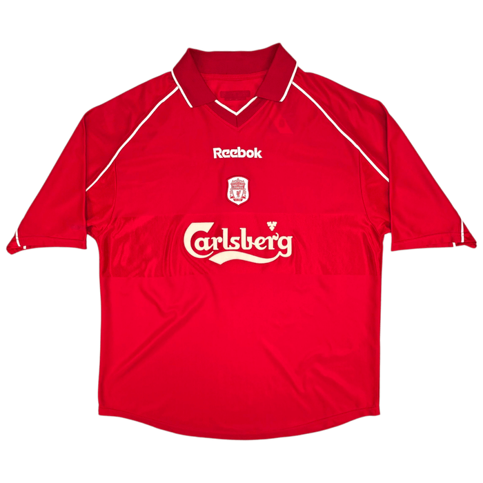 2000/02 Liverpool Home Football Shirt (M) Reebok 4 Hyypia - Football Finery - FF301219
