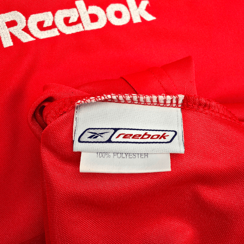 2000/02 Liverpool Home Football Shirt (M) Reebok 4 Hyypia - Football Finery - FF301219