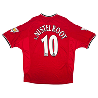 2000/02 Manchester United Home Football Shirt (2XL) Umbro 10 V.Nistelrooy - Football Finery - FF301670