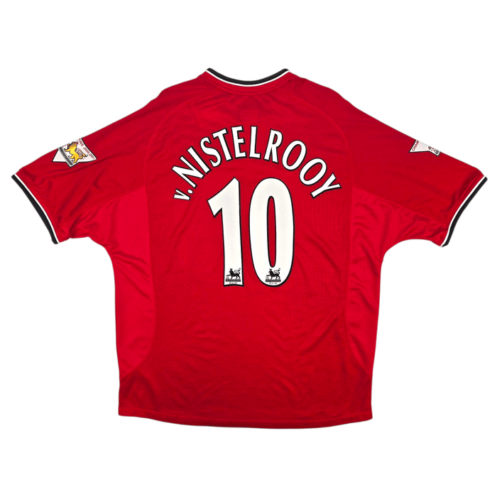 2000/02 Manchester United Home Football Shirt (2XL) Umbro 10 V.Nistelrooy - Football Finery - FF301670