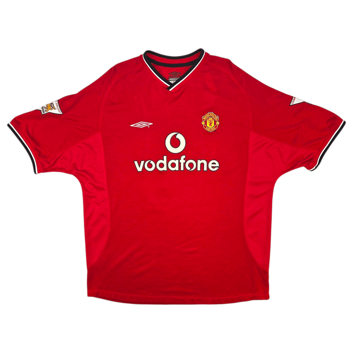 2000/02 Manchester United Home Football Shirt (2XL) Umbro 10 V.Nistelrooy - Football Finery - FF301670