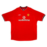 2000/02 Manchester United Home Football Shirt (2XL) Umbro 19 Yorke - Football Finery - FF301858
