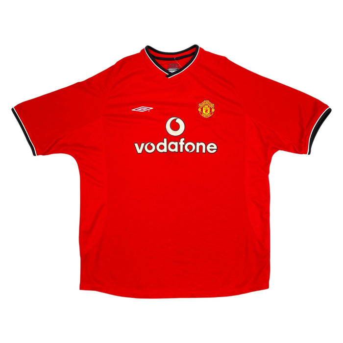 2000/02 Manchester United Home Football Shirt (2XL) Umbro 19 Yorke - Football Finery - FF301858