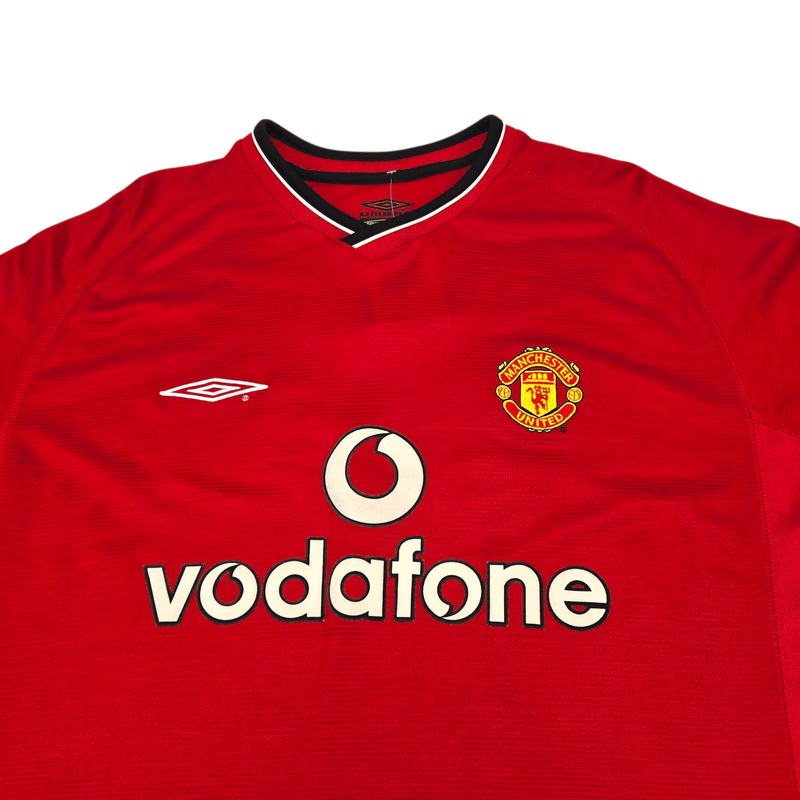 2000/02 Manchester United Home Football Shirt (2XL) Umbro 19 Yorke - Football Finery - FF301858