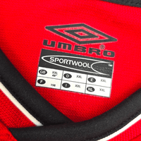 2000/02 Manchester United Home Football Shirt (2XL) Umbro 19 Yorke - Football Finery - FF301858
